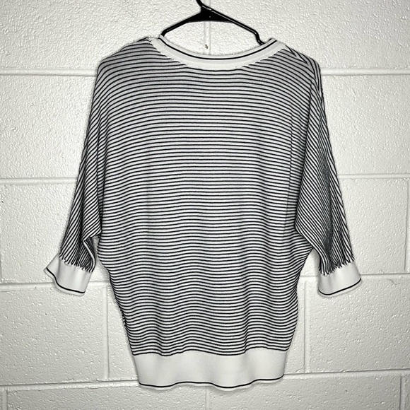 < White House Black Market Striped Sweater Top > - Picture 6 of 6